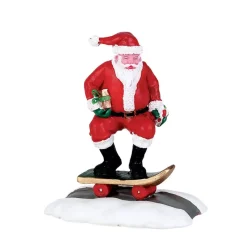 Personaggio Lemax Babo Natale in skate
