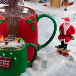 Personaggio Lemax Babo Natale in skate