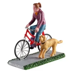 Personaggio Lemax Bicicletta in giro