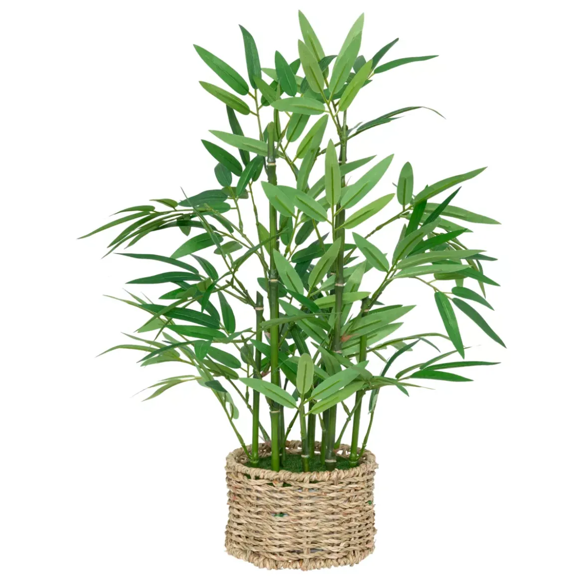 Pianta artificiale in vaso intrecciato (H46 cm) Bambù Ly
