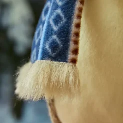 Pinguino di Natale (H26 cm) Igloo sciarpa azzurra