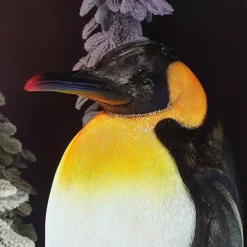 Pinguino luminoso fibra di vetro 8 LED (50 cm) Zélian Bianco freddo