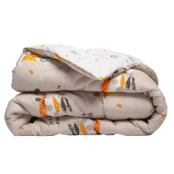 Piumone stampato per bambini e una federa in cotone (140 x 200 cm) Isidore Multicolore