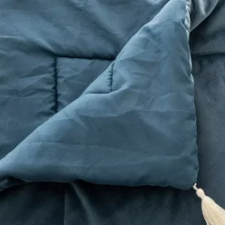 Piumotto velluto (80 x 180 cm) Slow Blu