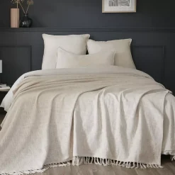 Plaid cotone (180 x 220 cm) Sixtine Beige