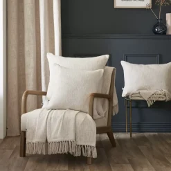 Plaid cotone (180 x 220 cm) Sixtine Beige