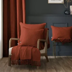 Plaid cotone (180 x 220 cm) Sixtine Terracotta