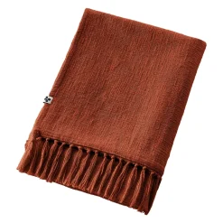 Plaid cotone (180 x 220 cm) Sixtine Terracotta