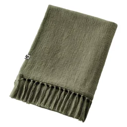 Plaid cotone (130 x 160 cm) Sixtine Verde rosmarino
