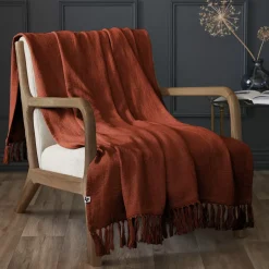Plaid cotone (130 x 160 cm) Sixtine Terracotta