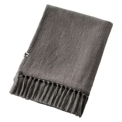 Plaid cotone (180 x 220 cm) Sixtine Grigio ardesia