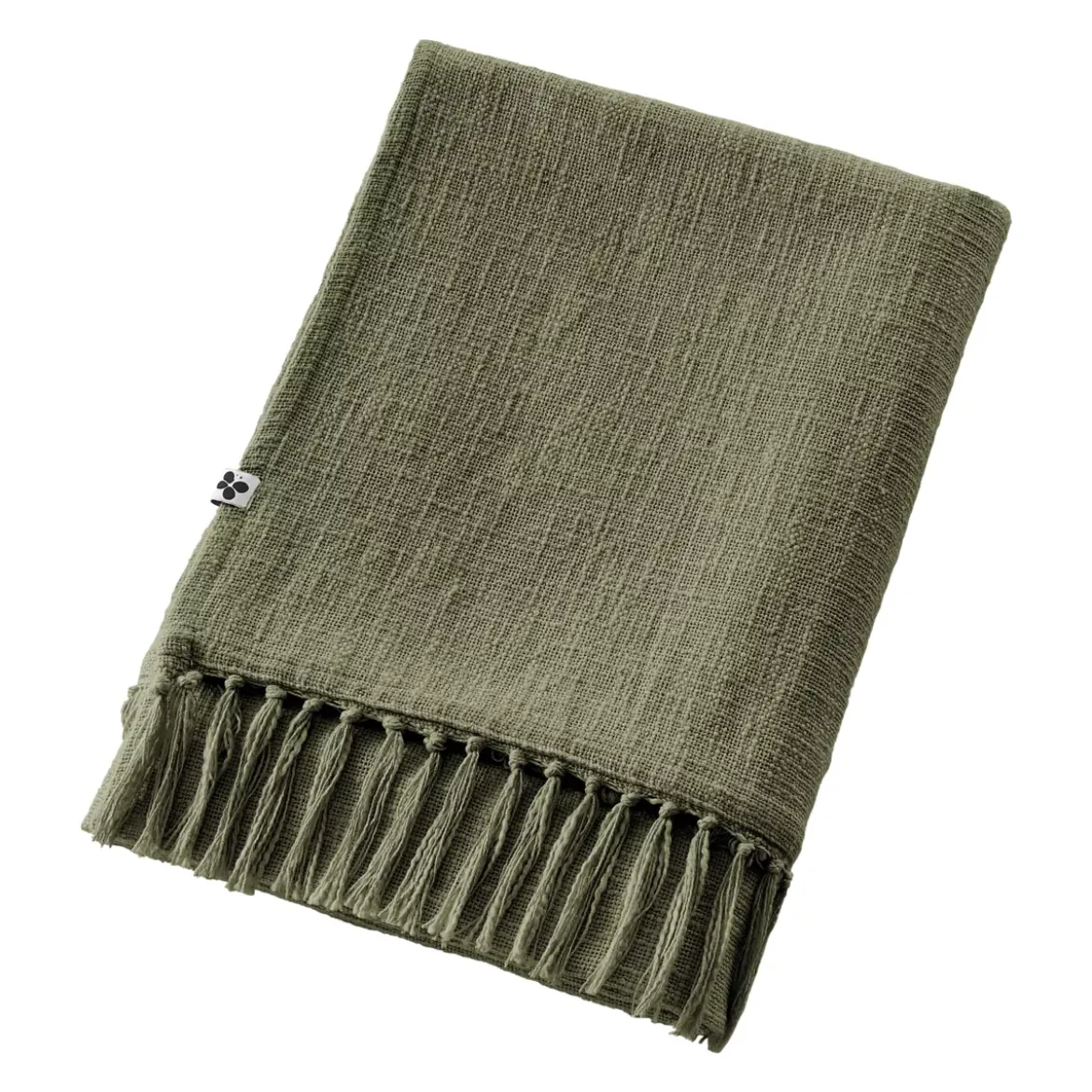 Plaid cotone (180 x 220 cm) Sixtine Verde rosmarino