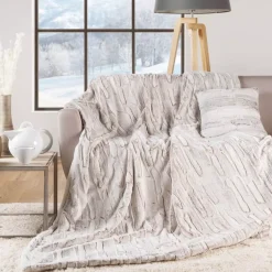 Plaid ecopelliccia (220 cm) Lynx Beige