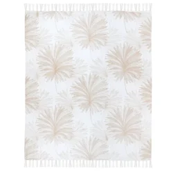 Plaid in cotone (125 x 150 cm) Mekong Beige