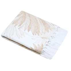 Plaid in cotone (125 x 150 cm) Mekong Beige