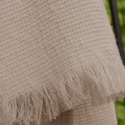 Plaid in cotone a nido d'ape (130 x 160 cm) Eva Corda