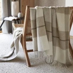 Plaid in lana (140 x 200 cm) Marius Beige