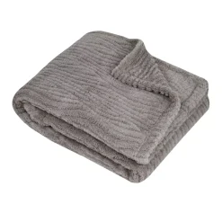 Plaid in pile (160 cm) Columbia Beige