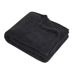 Plaid in pile (160 cm) Columbia Grigio antracite