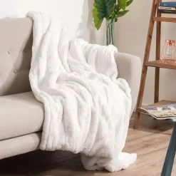 Plaid morbido (160 cm) Manoir Bianco