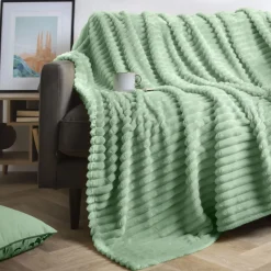 Plaid morbido (180 x 220) Dune Verde salvia