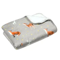 Plaid morbido per bambini (70 x 100 cm) Ferdinand Grigio