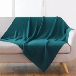 Plaid (150 cm) Tricotine Verde smeraldo