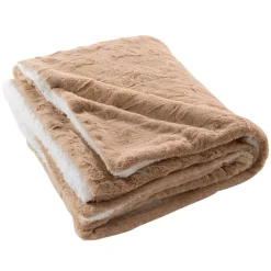 Plaid ecopelliccia (150 cm) Foxy Tortora