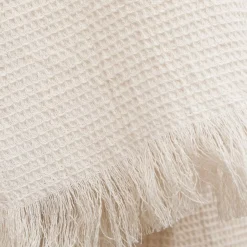 Plaid in cotone a nido d'ape (130 x 160 cm) Eva Tortora