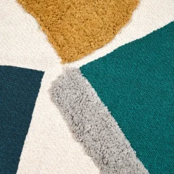 Plaid in cotone riciclato (125 x 150 cm) Blokken Multicolore
