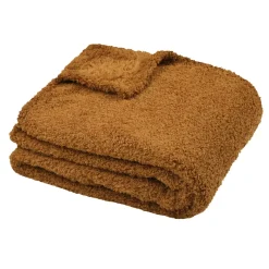 Plaid in pile (160 cm) Montreal Camel