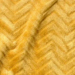 Plaid morbida di flanella (180 x 230 cm) Zag Giallo senape