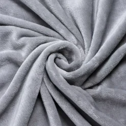 Plaid morbida in flanella (125 x 150 cm) Didou Grigio chiaro
