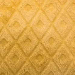 Plaid morbido (150 cm) 3D Losange Giallo ocra
