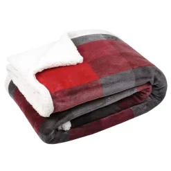 Plaid morbido (160 cm) Ecossais Rosso