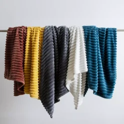 Plaid morbido (150 cm) Kalie Blu