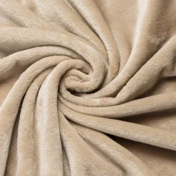 Plaid morbido in flanella (125 x 150 cm) Didou Marrone glacé