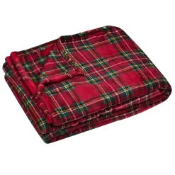 Plaid morbido (130 x 160 cm) Willis Rosso