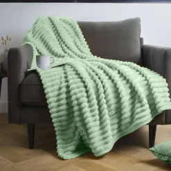 Plaid morbido (125 x 150) Dune Verde salvia