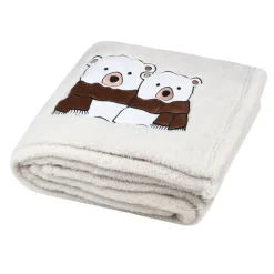 Plaid natalizio (150 cm) Douillet Ecru