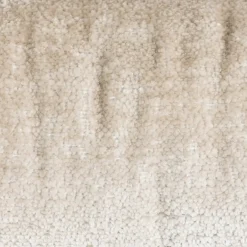 Poggiapiedi in tessuto testurizzato (H45,5 cm) Oblo Beige