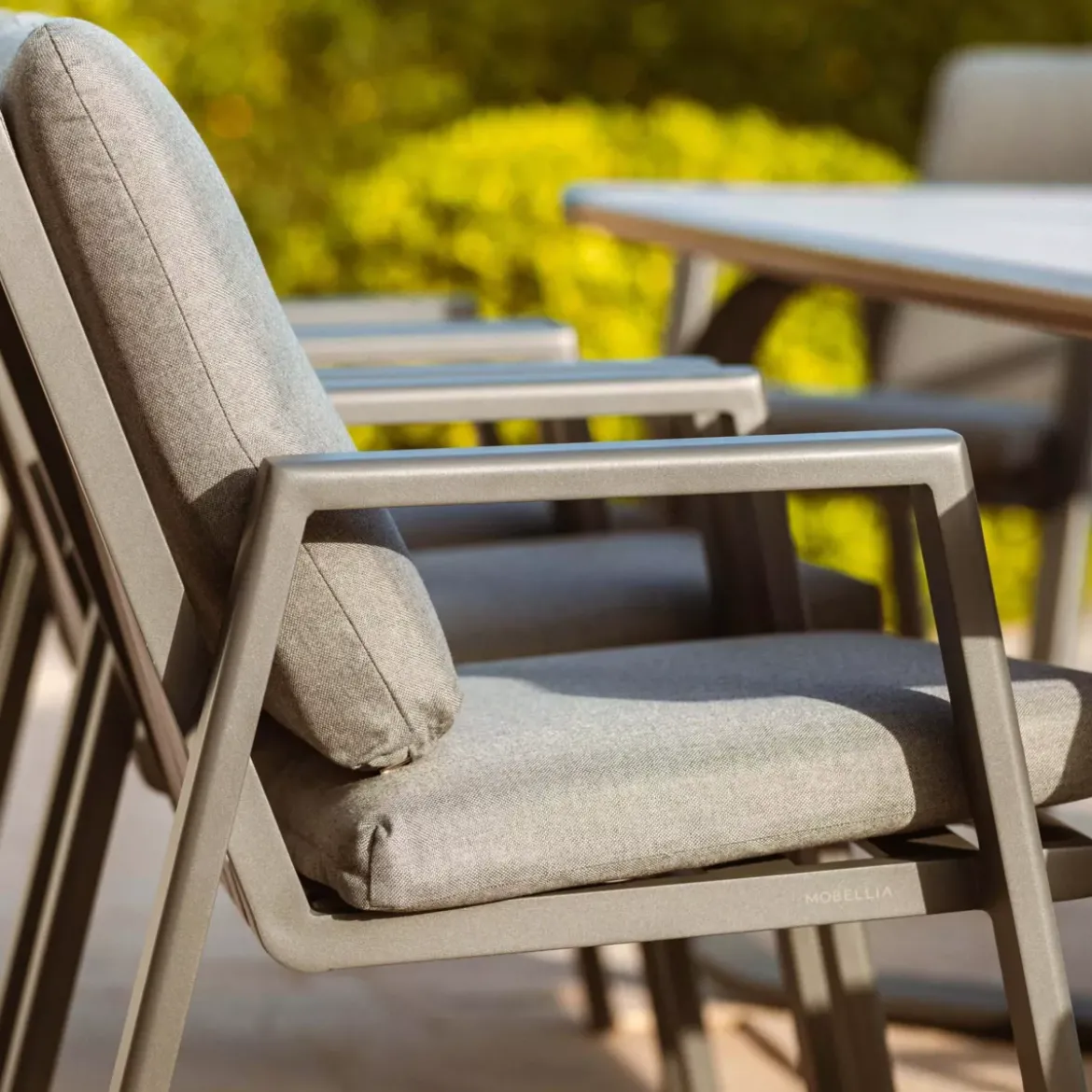 Poltrona da giardino alluminio Long Beach Grigio antracite