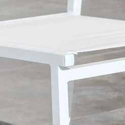 Poltrona da giardino impilabile in alluminio Murano Bianco sporco - Svuotamento magazzino