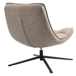 Poltrona girevole in tessuto (seduta 43 cm) Oxxo Beige Sabbia