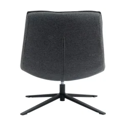 Poltrona girevole in tessuto (seduta 43 cm) Oxxo Grigio antracite