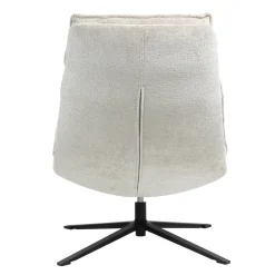 Poltrona girevole in tessuto (seduta 45 cm) Brava Beige