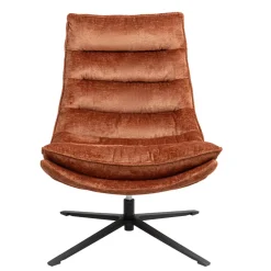 Poltrona girevole in tessuto (seduta 45 cm) Brava Rame
