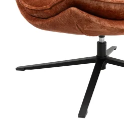 Poltrona girevole in tessuto (seduta 45 cm) Brava Rame