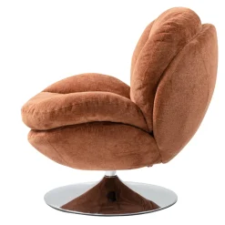 Poltrona girevole in tessuto (seduta 46 cm) Lomy Ruggine