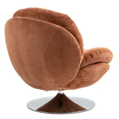 Poltrona girevole in tessuto (seduta 46 cm) Lomy Ruggine